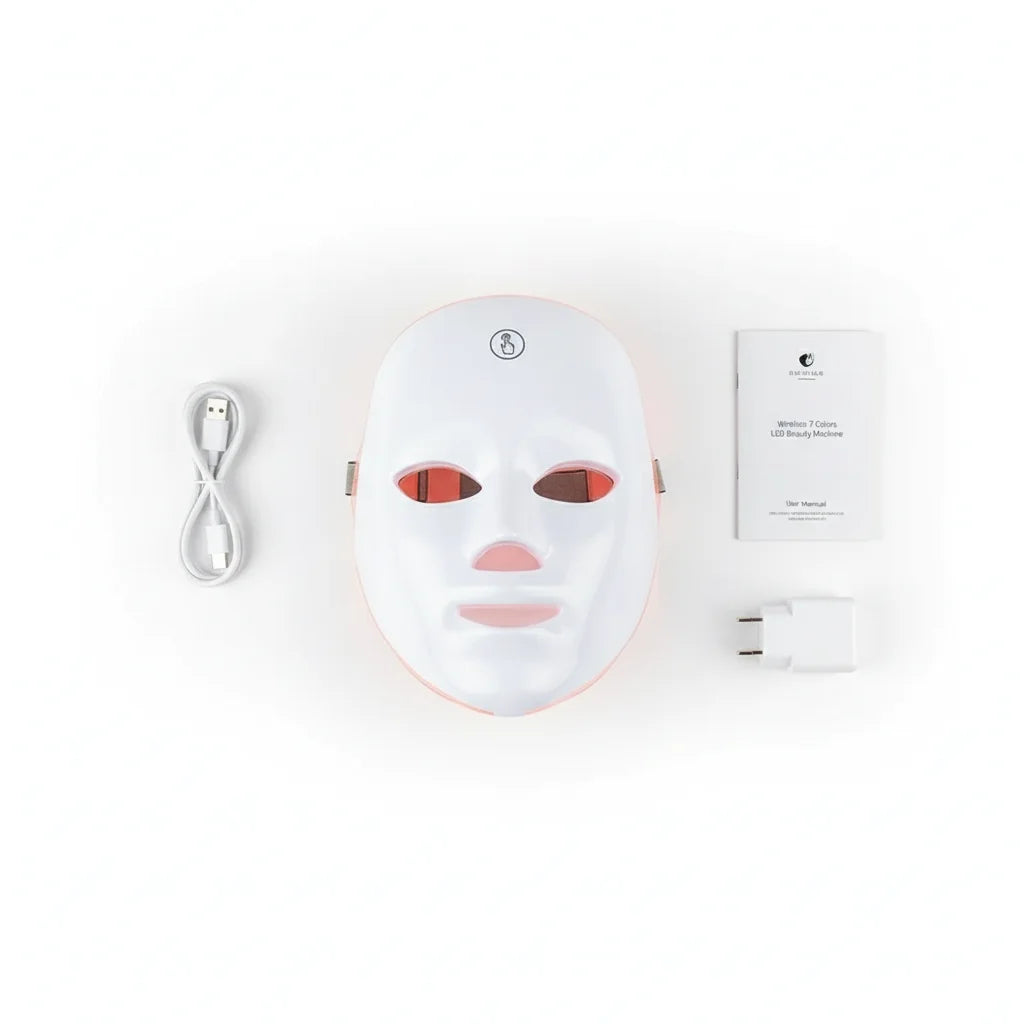 The Bespoke Glow Ritual: 7-Color Wireless LED Mask for Luminous Skin Transformation Wrinkles Reducer