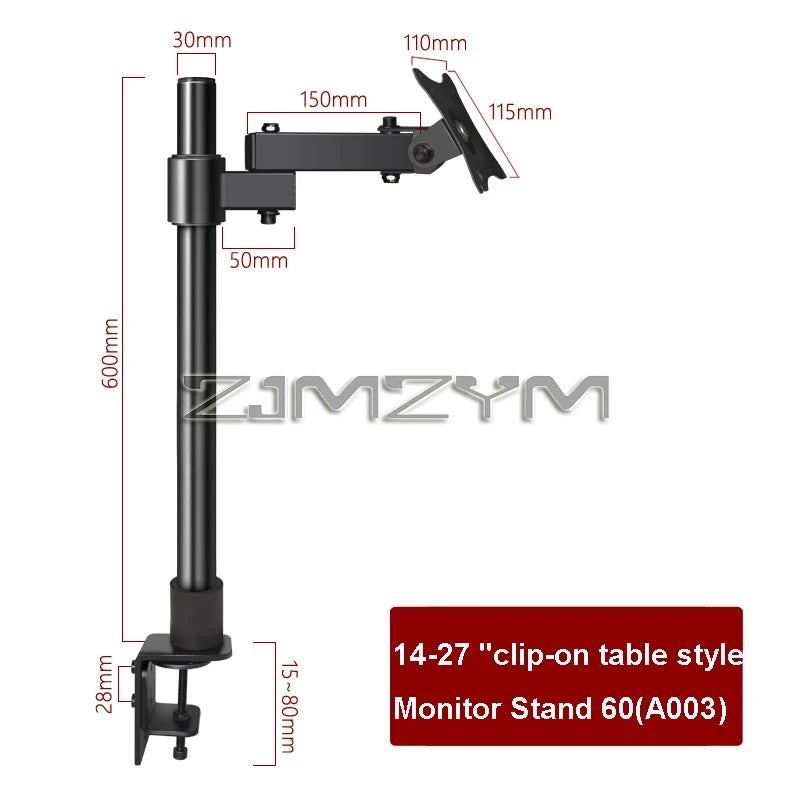 14-27 Inch monitor arm. Elevate Your Focus: Ergonomic Single Monitor Arm for a Streamlined Desk